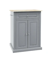 Slickblue Spacious Freestanding Kitchen Storage Cabinet with Adjustable Shelves for Pantry