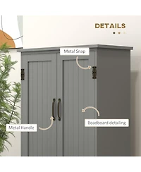 Slickblue Stylish Kitchen Storage Cabinet with Doors and Shelves for Organized Pantry and Dining