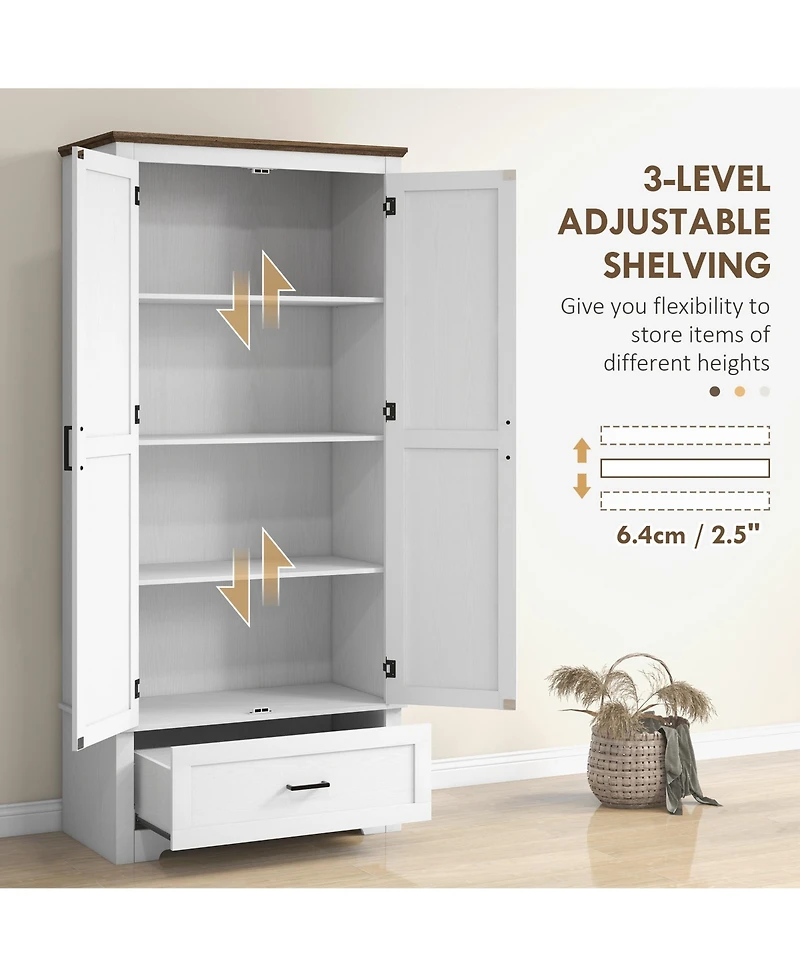 Slickblue Modern Kitchen Storage Cabinet Durable Design for Pantry and Cooking Essentials