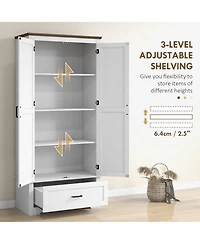 Slickblue Modern Kitchen Storage Cabinet Durable Design for Pantry and Cooking Essentials
