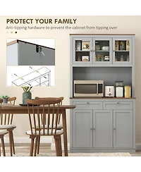Slickblue Multi-Purpose Kitchen Storage Cabinet for Utensils, Appliances, and Pantry Items