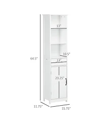 Bathroom Storage Cabinet Compact Design with Durable Build for Towels and Essentials