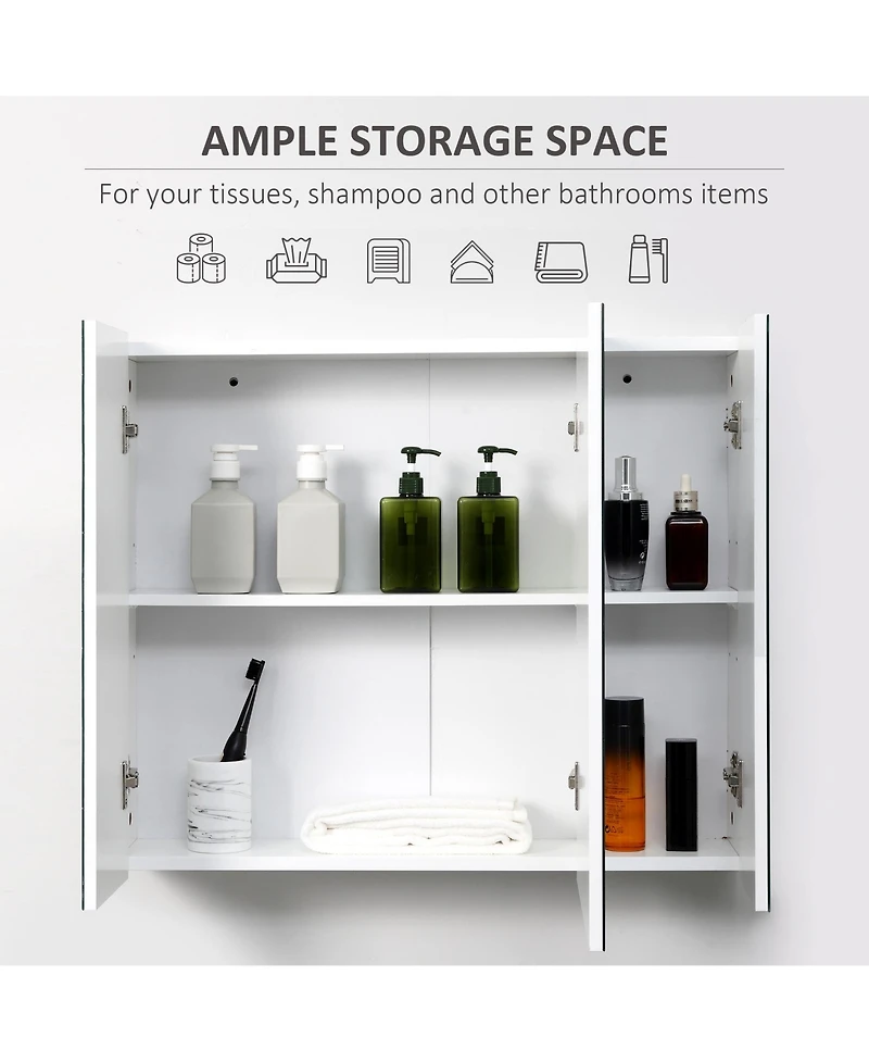 Slickblue Bathroom Cabinet with Mirror for Stylish and Functional Bathroom Storage