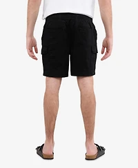 Xray Men's 6 Inches Elastic Pull On Waistband Twill Cargo Shorts
