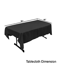 Wrinkle-Resistant Rectangular Tablecloth – Durable Polyester Poplin for Indoor & Outdoor Entertaining