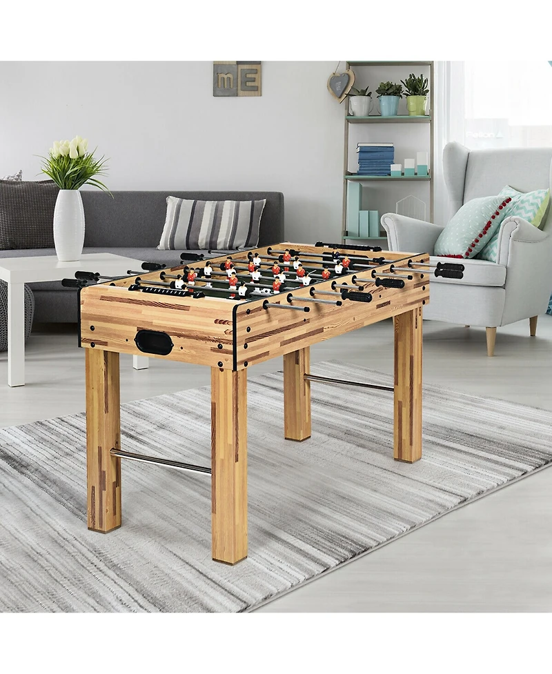 Gymax 48'' Foosball Table Home Soccer Game Table Christmas Families Party Recreation