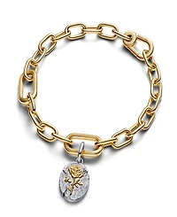 Pandora Two Tone Rose Medallion Charms