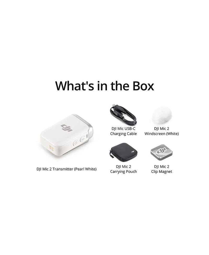 Dji Dji Mic 2 1 Tx, Platinum White