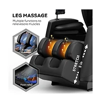 Maison Boucle Zero Gravity Massage Chair Recliner with Heat, Foot Roller & Air Compression, Full Body Massage for Home Relaxation-Maison Boucle