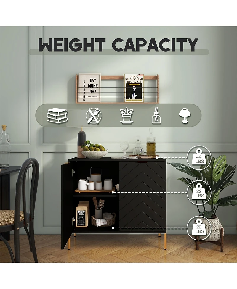 2-Door Accent Cabinet Storage