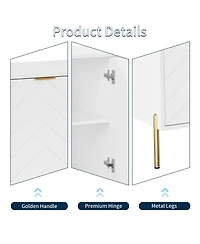 4-Door Accent Cabinet More Large Storage Cabinet