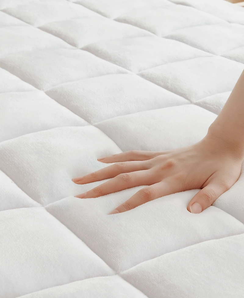 Madison Park Cloud Soft Plush Waterproof Mattress Pad