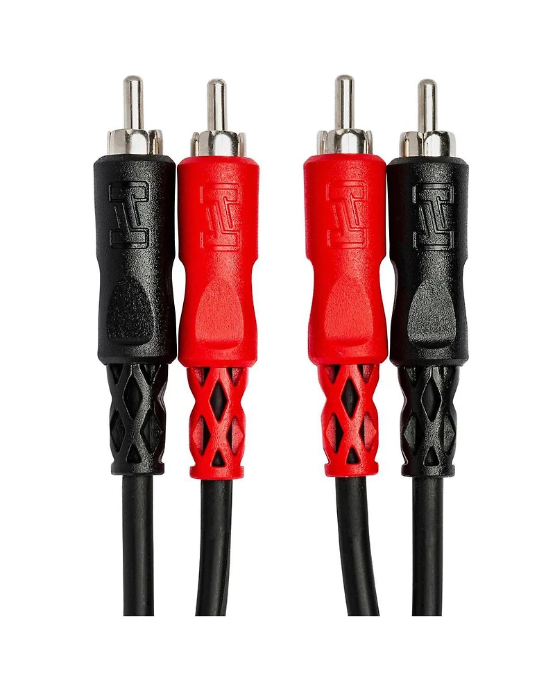 Hosa Technology 2-rca Male to 2-rca Male Dual Cable (Nickel Contacts), 6.6'