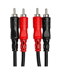Hosa Technology 2-rca Male to 2-rca Male Dual Cable (Nickel Contacts), 6.6'