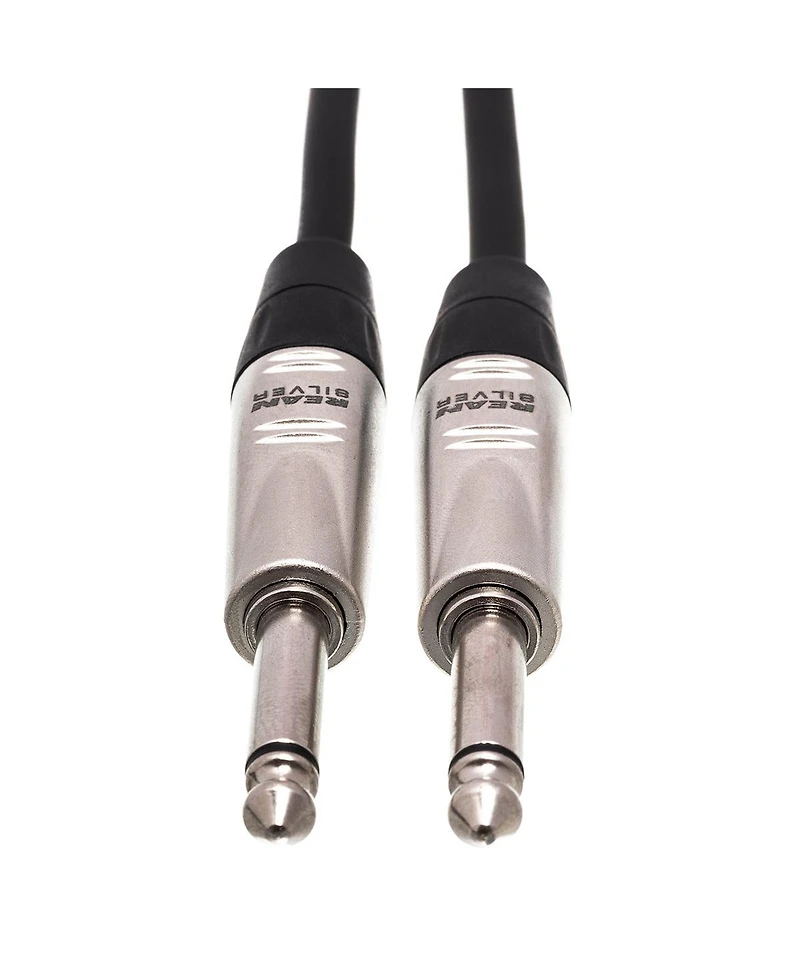 Hosa Technology 10' Pro Unbalanced Interconnect Rean 1/4" Male to 1/4" Male Ts Cable