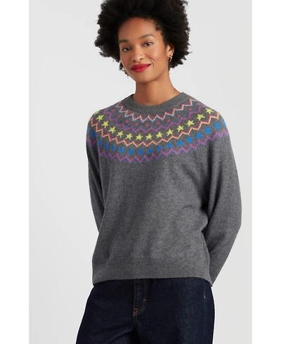 Chinti & Parker Women's Wool Cashmere Star Yoke Sweater