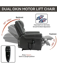 Clihome Power Lift Chair with Massage Function Heating System and Remote Control
