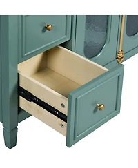 Casainc 36" Bathroom Vanity with 2 Soft Close Doors and 3 Drawers, Solid Wood Storage Cabinet