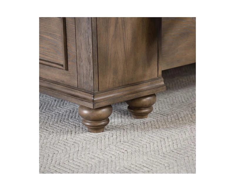 Casainc Weathered Oak Chest Storage Cabinet