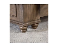 Casainc Weathered Oak Chest Storage Cabinet