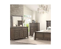 Casainc Dark Walnut Chest Storage Cabinet