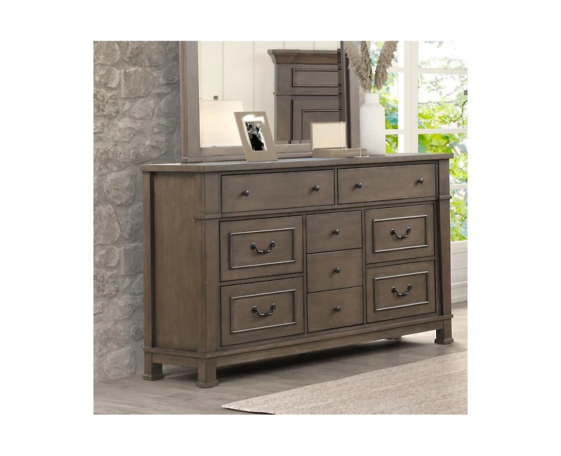 Casainc Dark Walnut Storage Cabinet