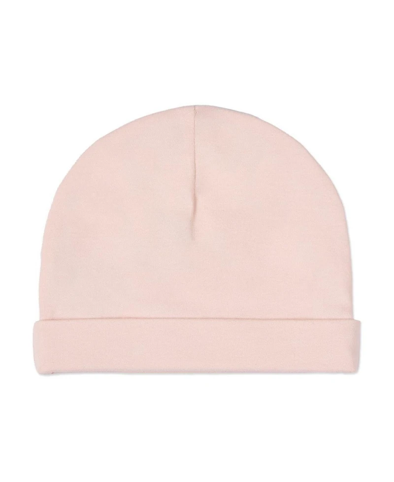 MeMoi Baby Girls Solid Color Cotton Rich Beanie
