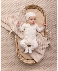 MeMoi 2 Piece Baby Boys "Playful Dots" Velour Footie Set