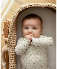 MeMoi Baby Girls "Fairy Flowers" Silky-Soft Allover Floral Printed Footie