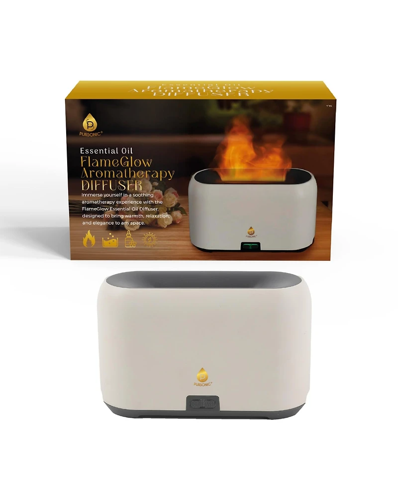 Pursonic Essential Oil FlameGlow Aromatherapy Diffuser