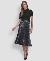 Dkny Women's Pleat Detail Midi Skirt