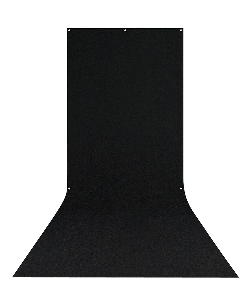 Westcott X-Drop Wrinkle-Resistant Backdrop, Rich Black Sweep, 5' x 12'