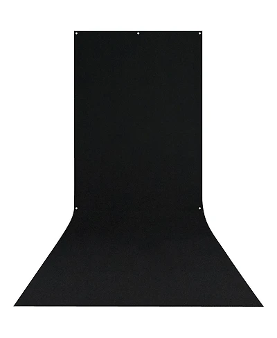 Westcott X-Drop Wrinkle-Resistant Backdrop, Rich Black Sweep, 5' x 12'
