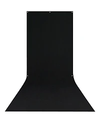Westcott X-Drop Wrinkle-Resistant Backdrop, Rich Black Sweep, 5' x 12'