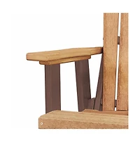 American Furniture Classics Fan Back Glider Made in the Usa- Cedar, Tudor Brown