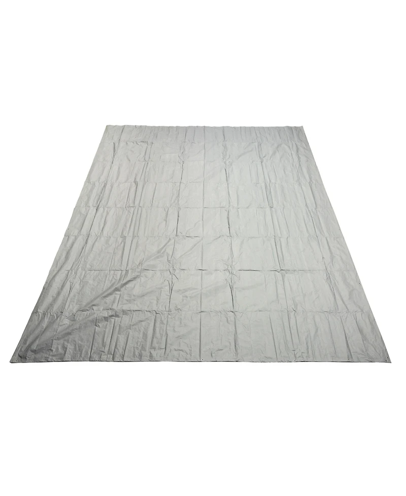 JumpKing True Shelter 15.5 x 20 Ft. 7 mil White Standard Waterproof Camping, Boat, Pool, Rv, Tear Proof Polyethylene Tarp