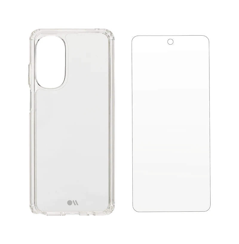 Case-Mate Protection Pack Tough Case and Glass Screen Protector for Motorola Moto G Stylus 5G (2022) / Moto G Stylus (2022)