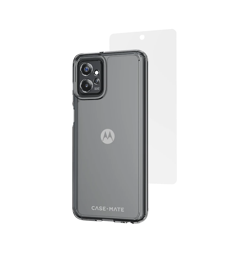 Case-Mate Protection Pack Tough Case and Glass Screen Protector for Motorola Moto G Power 5G (2023)