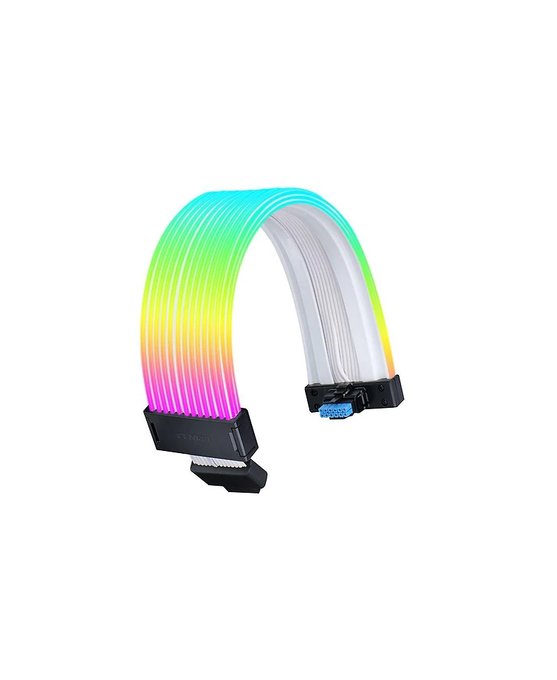 Lian-Li Strimer Wireless 12+4-Pin Addressable Rgb Gpu Power Extension Cable, 12 Light Guides