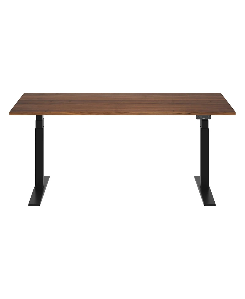 Flexispot E7-commercial W Electric Adjustable Standing Desk, Black Walnut Top