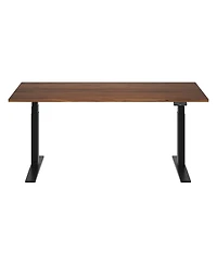 Flexispot E7-commercial W Electric Adjustable Standing Desk, Black Walnut Top