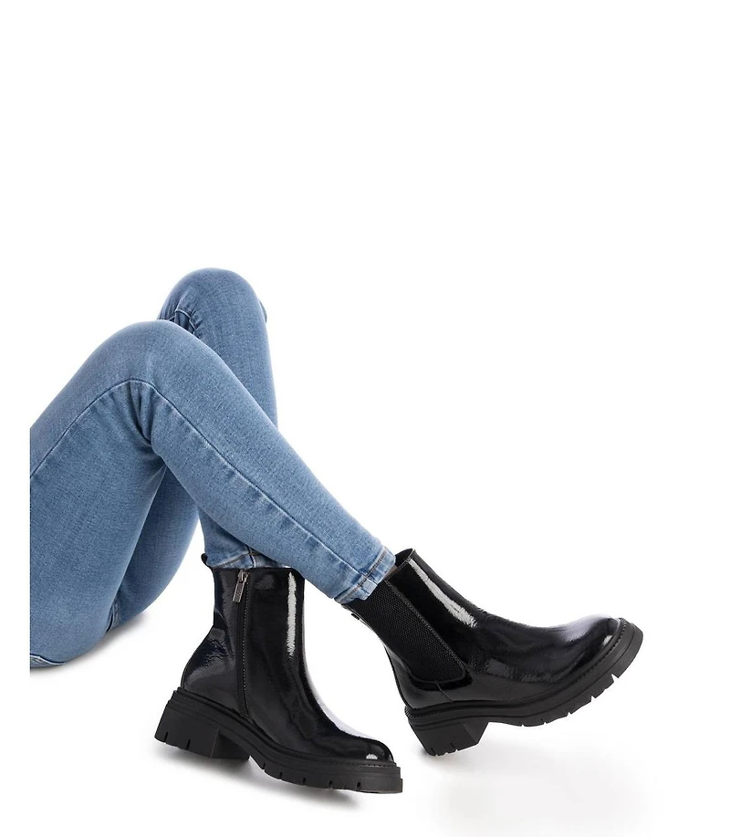 Xti Women's Patent Leather Chelsea Booties By