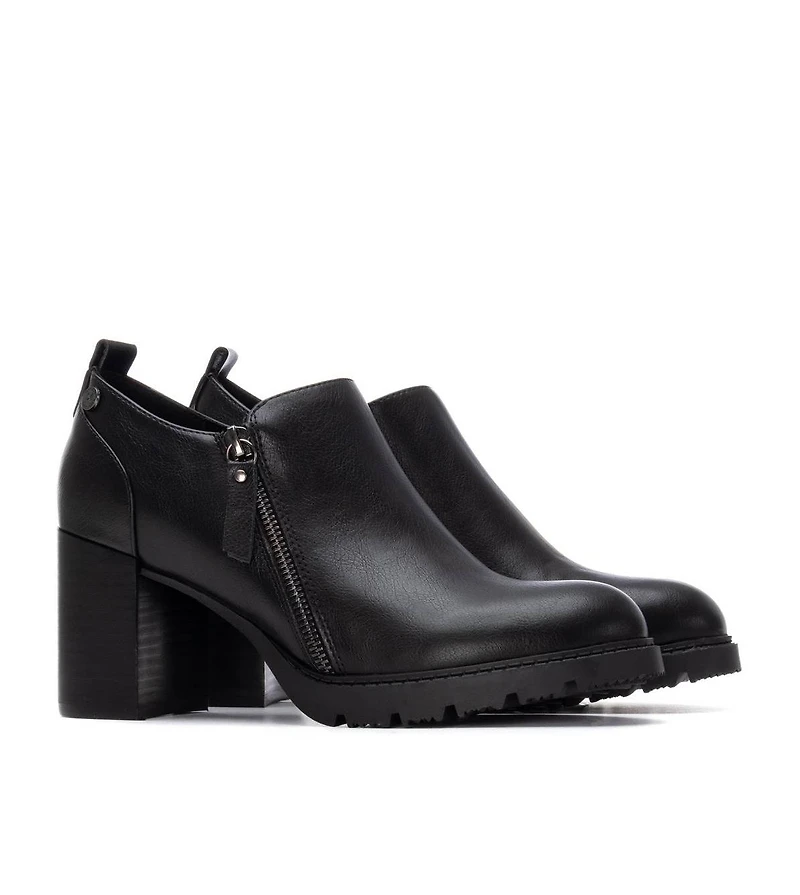 Women's Zipper Block Heel Pumps By Xti