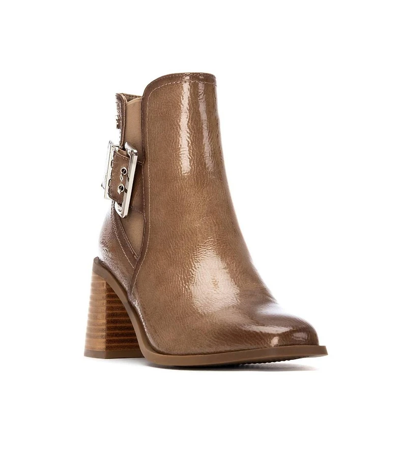 Xti Women's Heeled Patent Leather Chelsea Booties By