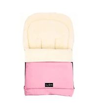 Cover Baby Baby Cover 0-3 Years Scandinavian Organic Wool Adjustable Footmuff in Barbie Pink