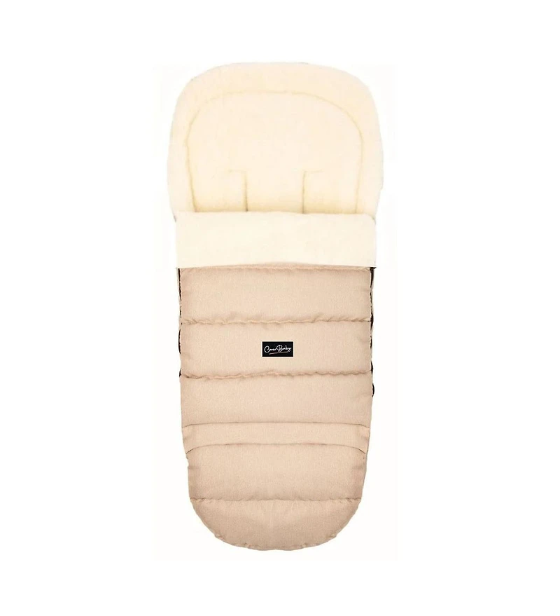 Cover Baby Baby Cover 0-3 Years Arctic Organic Wool Adjustable Footmuff in Beige