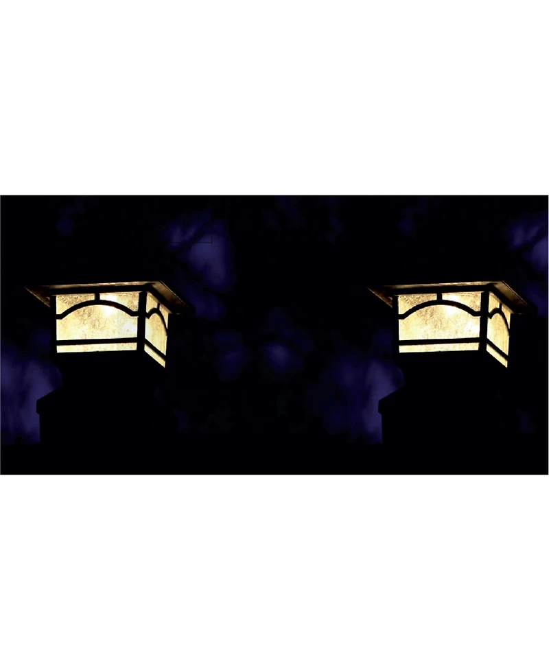 Maxsa Innovations Solar Post and Fence Cap & Deck Railing Lights - 2