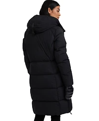 Pajar Women's Zaniah Long Channel Quilted Puffer with Removable Hood
