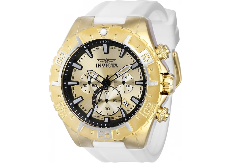 Invicta Men's 37636 Aviator Quartz Chronograph Gold Dial Watch