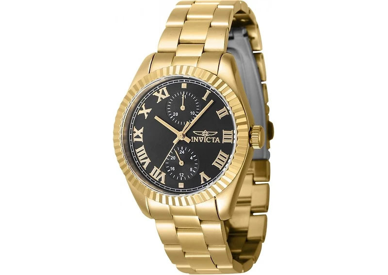 Invicta Women's Specialty Quartz Multifunction Black Dial Watch